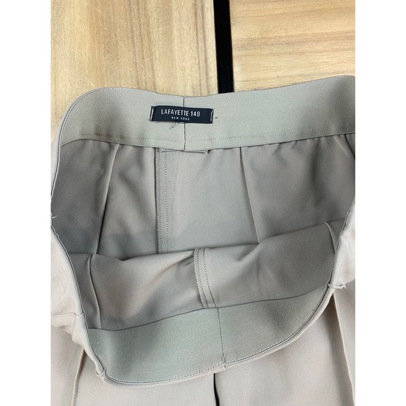 LAFAYETTE 148 NEW YORK Women's Beige Stretch Trousers Pants - Picture 2 of 6